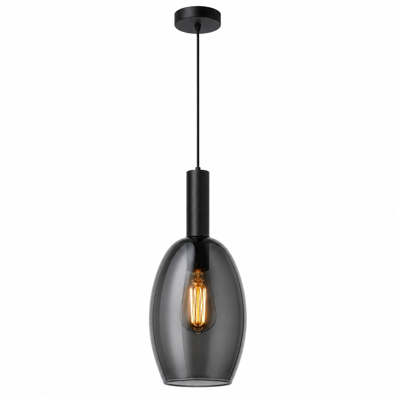 Lámpara Colgante LED Copa Negro Fumé 200043