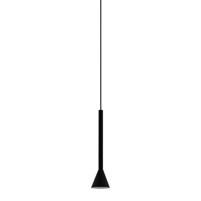 Lámpara Colgante Riel Cónica Aluminio Negro 195016