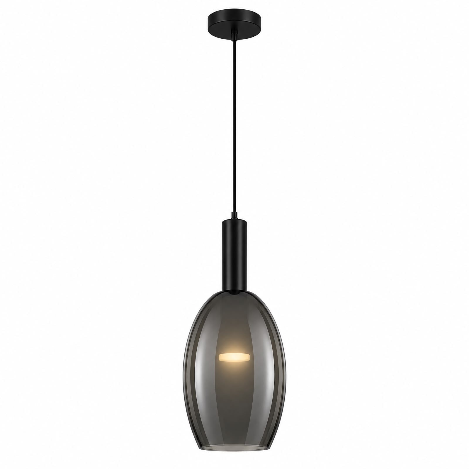 Lámpara Colgante LED Copa Negro Fumé 7W 200045