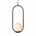 Lámpara Colgante LED Ovalo Negro Opal 180231
