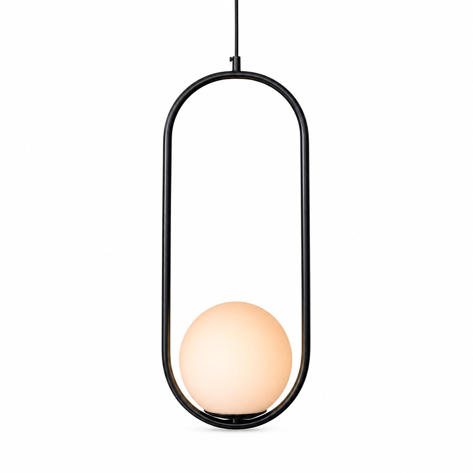 Lámpara Colgante LED Ovalo Negro Opal 180231