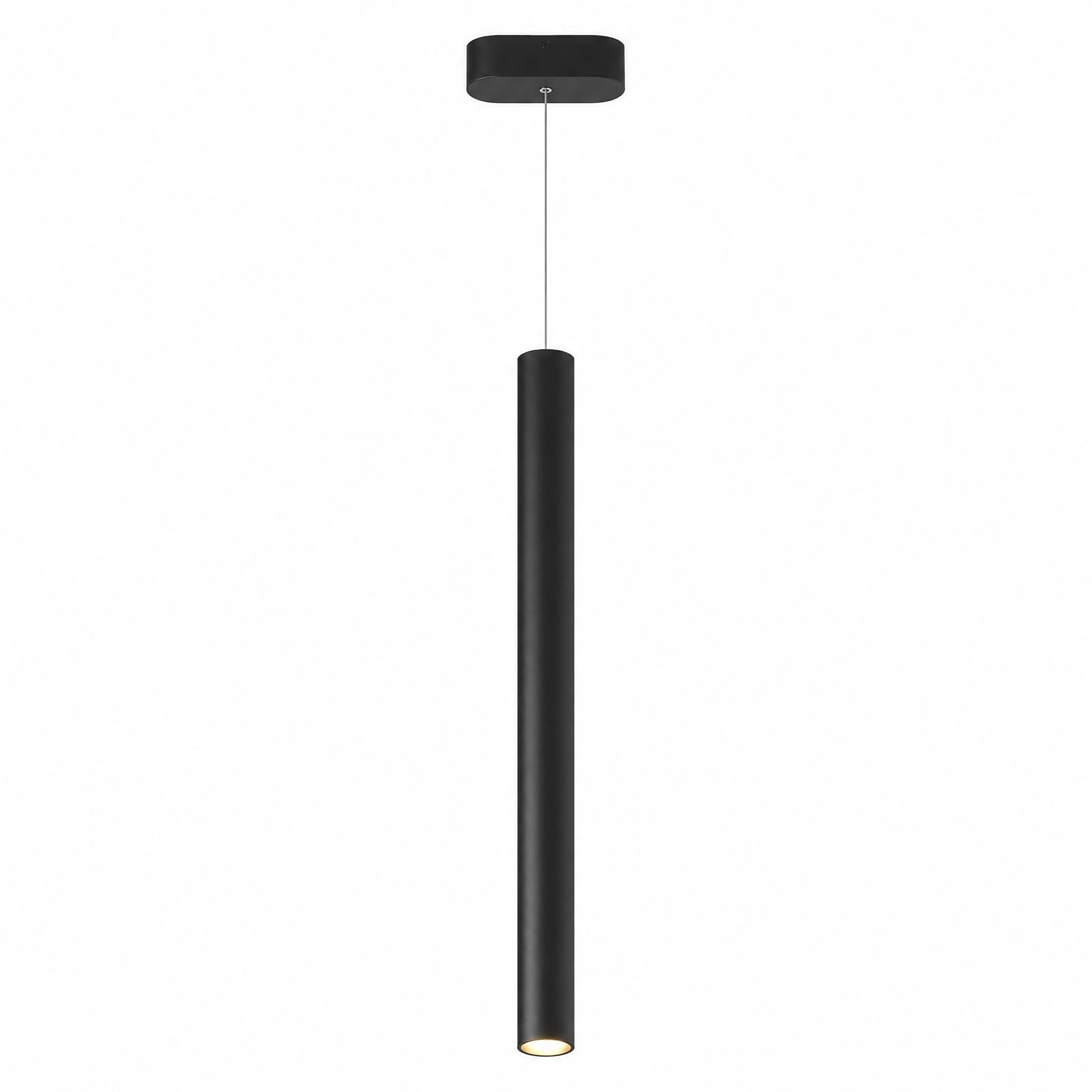 Lámpara Colgante Tubular Aluminio Negro 181056