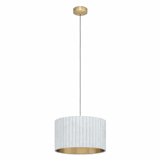 Lámpara colgante EGLO Tamaresco 39765 terciopelo blanco oro