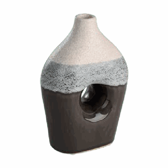 Jarrón EGLO Iwate 421516 beige y negro