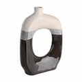 Jarrón EGLO Iwate 421518 beige negro grande