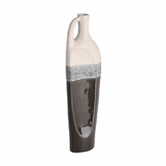 Jarrón EGLO Iwate 421526 beige negro con asa