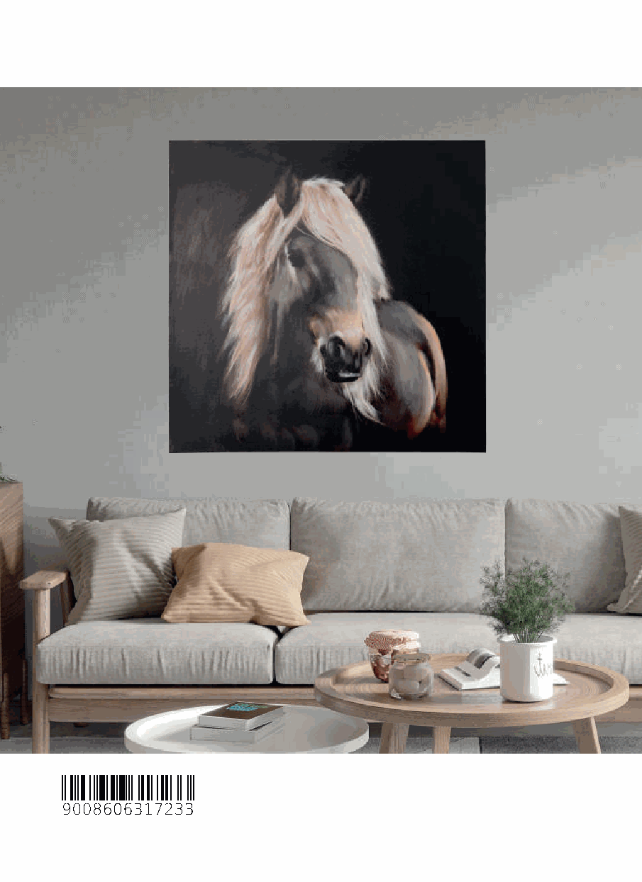 Cuadro EGLO Longoza 423195 caballo pintado a mano