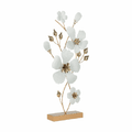 Objeto decorativo EGLO Tupiza 429529 flores blanco dorado