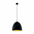 Lámpara colgante EGLO Hunningham 43067 negro oro