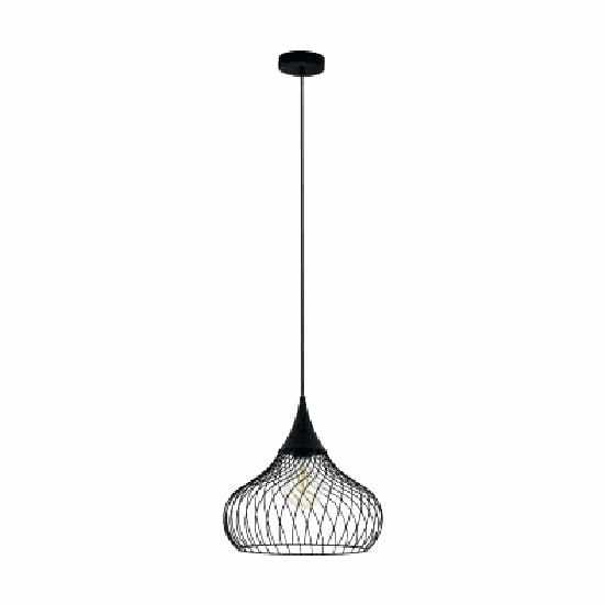 Lámpara colgante EGLO Staverton 43344 alambre negro