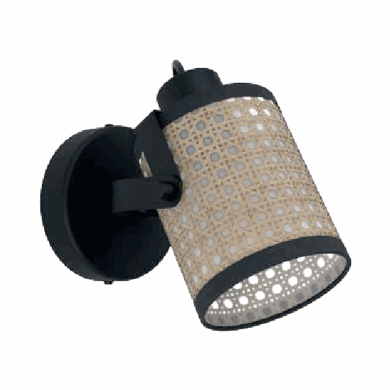 Spot EGLO Ruscomb 43493 negro ratán