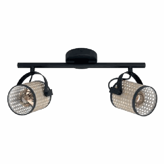 Spot EGLO Ruscomb 43494 2 luces ratán