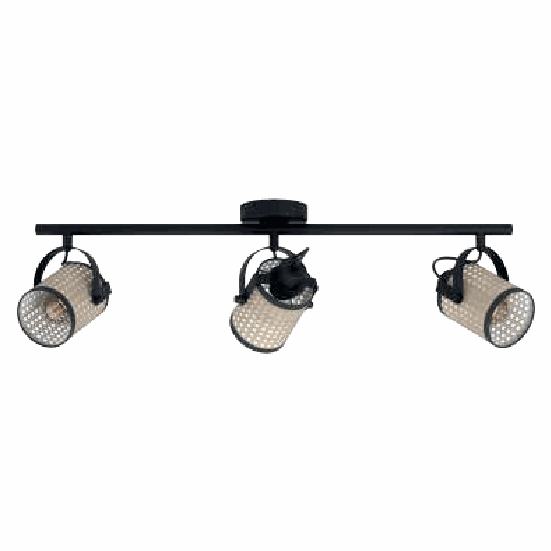 Spot EGLO Ruscomb 43495 3 luces ratán