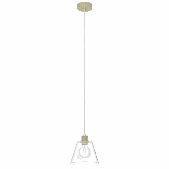 Lámpara colgante EGLO Copley 43633 dorado vidrio