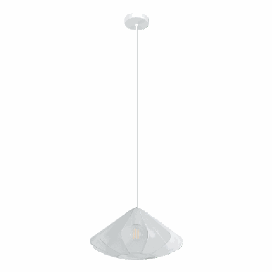 Lámpara colgante EGLO Dolwen 43997 textil blanco grande