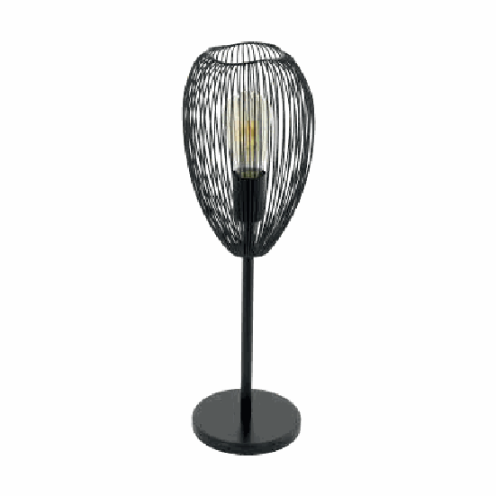 Lámpara de mesa EGLO Clevedon 49144 jaula negra