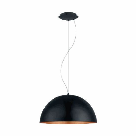 Lámpara colgante EGLO Gaetano 1 94938 negro cobre