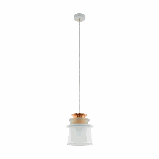 Lámpara colgante EGLO Scazon 96873 blanco cobre