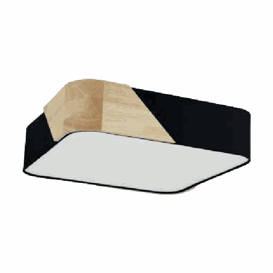 Lámpara de techo EGLO Grimaldino 99389 cuadrada madera