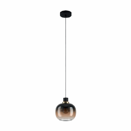 Lámpara colgante EGLO Oilella 99614 vidrio café