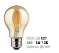 Foco LED A60 E27 8W Ámbar Dimerizable 430251