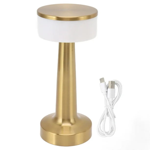 Lámpara de Mesa GL Recargable Francis Dorada 020100575