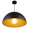 Lámpara Colgante Aluminio Negro Dorado 200257