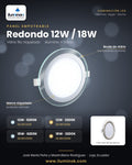Panel COB Redondo 12W 3200K Filo Niquelado 020010332