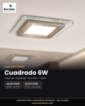 Panel COB Cuadrado 6W 3200K Filo Niquelado 020010336